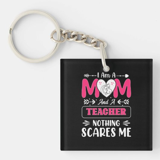 Funny Teacher Mam, leraar Mam Funny Sleutelhanger (voorkant)