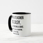 Funny Teacher Mok, Teacher Gift Idea Mok (Voorkant links)