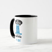 Funny Teacher Mokken - Blue Grateful Grater Custom (Voorkant links)