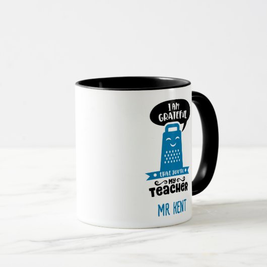 Funny Teacher Mokken - Blue Grateful Grater Custom (Voorkant rechts)