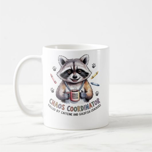  Funny Teacher Mug Chaos Coordinator Gift for Wome (Gauche)