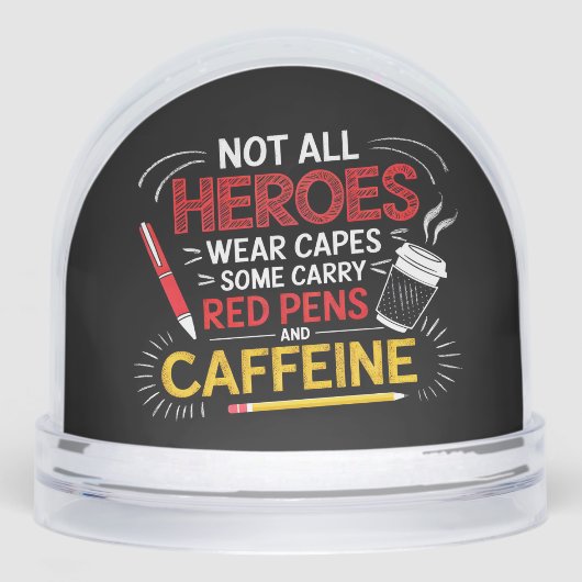 Funny Teacher Not All Heroes Wear Capes Coffee (Avant)