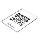 Funny Teacher personalized gift Notitieboek (Linkerzijde)