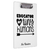 Funny Teacher personalized gift Notitieboek Klembord (Rechts)