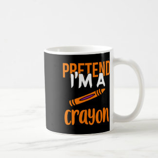 Funny Teacher Pretend I'm A Crayon Halloween Gift Koffiemok