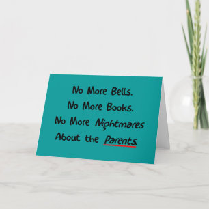 Funny Teacher Retirement Gifts Kaart