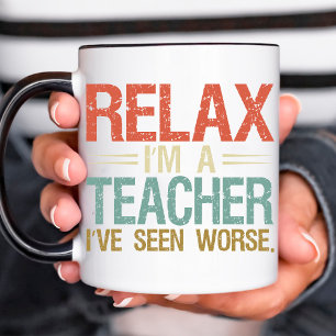 Funny Teacher Retirement Retro  Coffee Mok