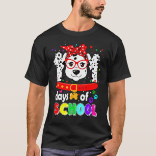 Funny Teacher School Kind Dog Dalmation 101 dagen T-shirt