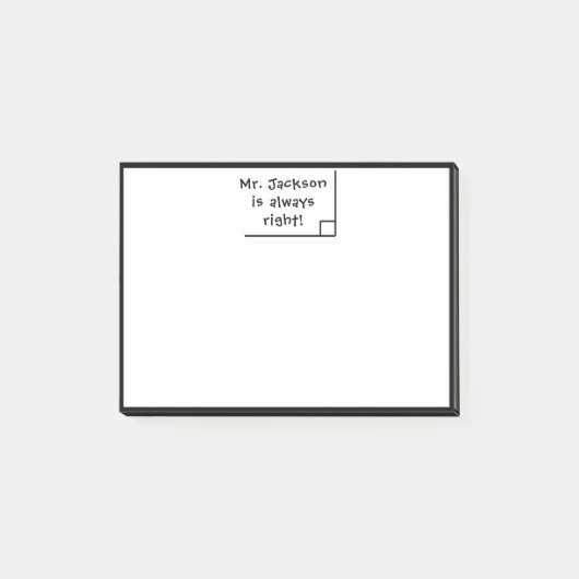 Funny Teacher Wiskunde School Humor Post-it® Notes (Voorkant)