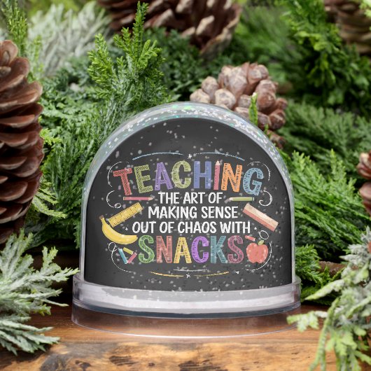 Funny Teaching Definition Best Teacher Ever Class Sneeuwbol (Winter)