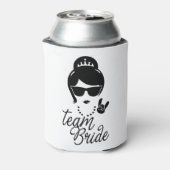Funny Team Bride Gift for Bachelorette Party Blikjeskoeler (Blikje Achterkant)