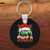 Funny Team Santa Claus Christmas Family Matching P Sleutelhanger (Voorkant)
