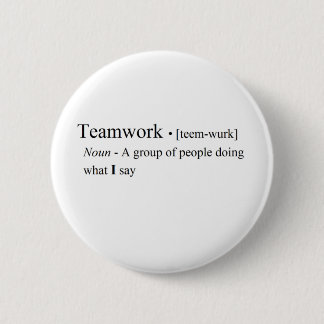 Funny Teamwork-producten Ronde Button 5,7 Cm