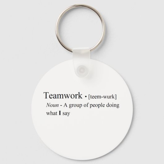 Funny Teamwork-producten Sleutelhanger (Voorkant)