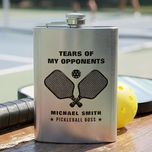 Funny Tears of My Pickleball Opponents Flacon
