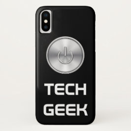 Funny Tech Geek Design iPhone X Hoesje