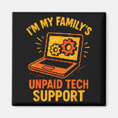 Funny Tech Guy Suprt Computer Geek Nerd Engineer G Magneet (Voorkant)