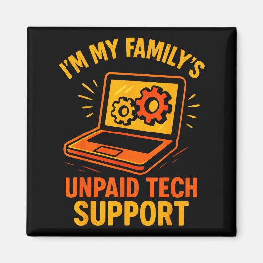 Funny Tech Guy Suprt Computer Geek Nerd Engineer G Magneet (Voorkant)