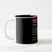Funny Tech Support Two-Tone Coffee Mok (Links)