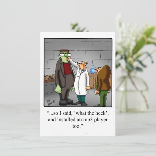 Funny Technical School Afstuderen Kaart (Staand voorkant)