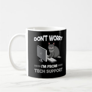 Funny Technical Support Cat Lover Computer Science Koffiemok