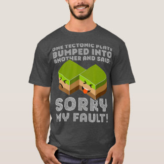Funny Tectonic Bord T Aardbeving T-shirt