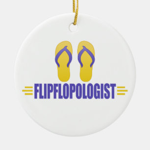 Funny Teenslippers Keramisch Ornament