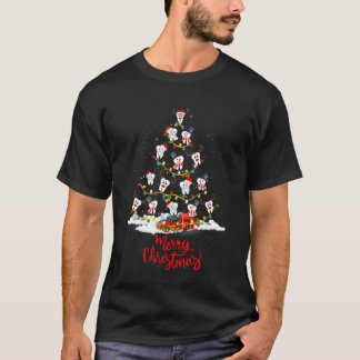 Funny Teeth maakte een Geweldige kerstboom tandart T-shirt