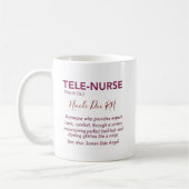 Funny Tele-Nurse Mug – Personalized Public Health  (Gauche)