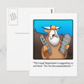 Funny "Ten Recommendations" Humor Briefkaart (Voorkant / Achterkant)