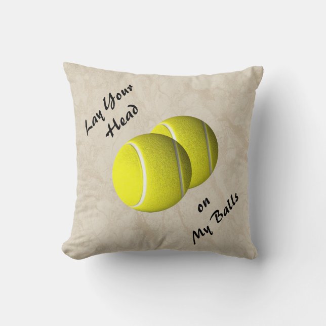 Funny Tennis Ball Mojo Sierkussen (Voorkant)