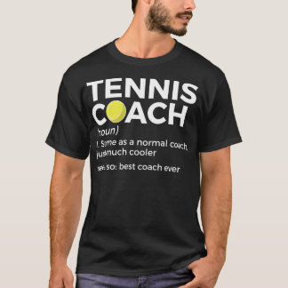 Funny Tennis Coach Definition Beste coach T-shirt