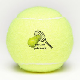 Funny Tennis die je net hebt gediend Tennisballen