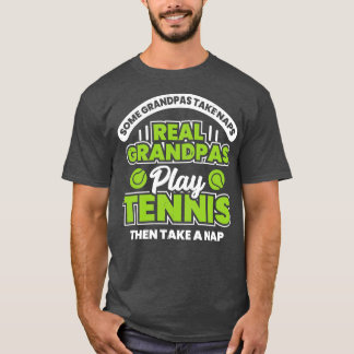 Funny Tennis Grandpa Grandfather Gift T-shirt