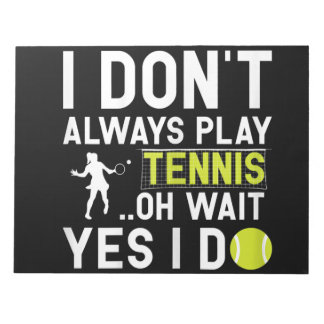 Funny Tennis Lover Player Gifts Notitieblok