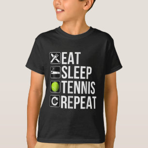 Funny Tennis Player Gift - Eat Sleep Tennis T-shirt