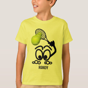 Funny Tennis Player Persoonlijke jongens T-shirt