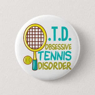 Funny Tennis Ronde Button 5,7 Cm