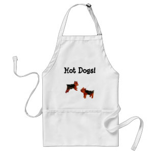 Funny Terrier Dog Art Standaard Schort