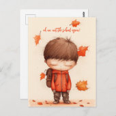 Funny Terug naar school Briefkaart (Voorkant / Achterkant)