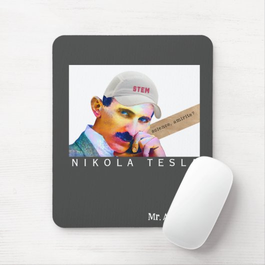 Funny Tesla Personalized Muismat (Met muis)