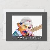 Funny Tesla Portrait Kaart (Voorkant)