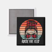 Funny Test Day Rock test Sunset Testing Day Magneet (Voorkant / Achterkant)