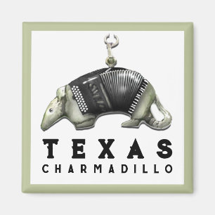 Funny Texas Armadillo Magneet