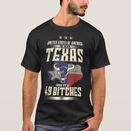 Funny Texas en zijn 49 staten T-shirt (Voorkant)