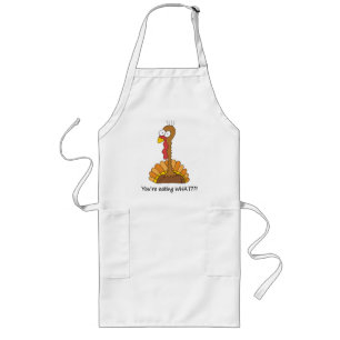 Funny Thanksgiving apron Lang Schort