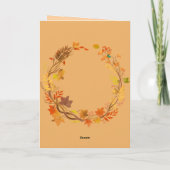 Funny Thanksgiving Card – Turkey Trouble Kaart (Achterkant)