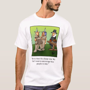 Funny Thanksgiving Cartoon Tee Shirt