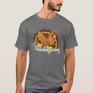 funny thanksgiving dabbing turkey t-shirt