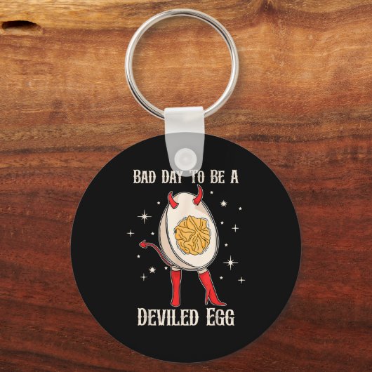 Funny Thanksgiving Dinner Bad Day To Be A Deviled Sleutelhanger (Voorkant)